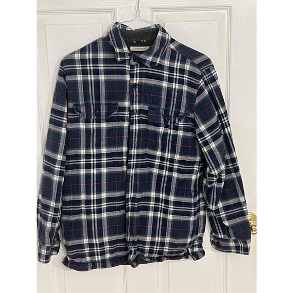 Men's L.L. Bean Fleece-Lined Flannel Jacket, Traditional Fit - Picture 1 of 3